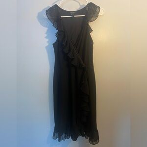 WHBM Ruffled faux wrap dress 6